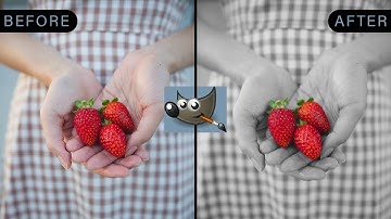 How to create a color splash effect in Gimp