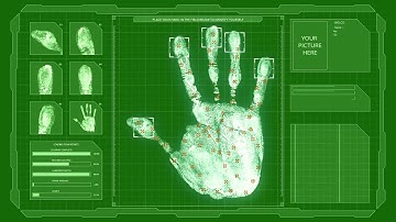 Hand scan for entry green screen video