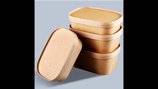 Rectangular Kraft Paper Lid for Food Container | Tight Fit, Double-Layer Design & Production Process