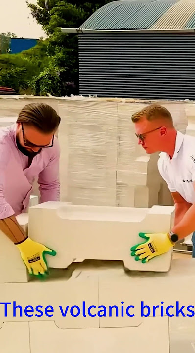🧱🔒No cement? No problem! Build walls with interlocking bricks that snap together like LEGOs!