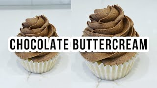 CHOCOLATE BUTTERCREAM FROSTING RECIPE | Cake decorating tutorials | Sugarella Sweets