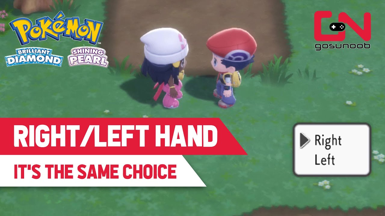 Pokemon Brilliant Diamond & Shining Pearl: Should You Choose Dawn's Left or  Right Hand?