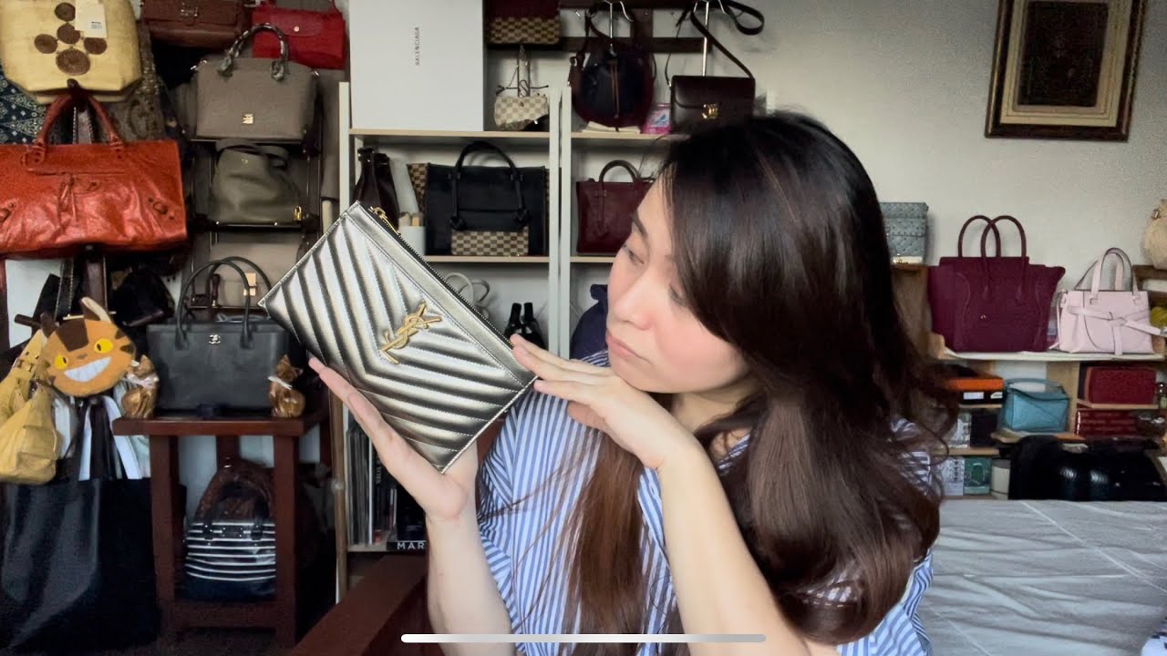 YSL MONOGRAM SMALL BILL POUCH UNBOXING + REVIEW 