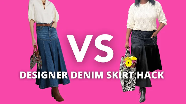 DIY CHLO DENIM SKIRT ($1550 DESIGNER HACK!) W/DEBR...