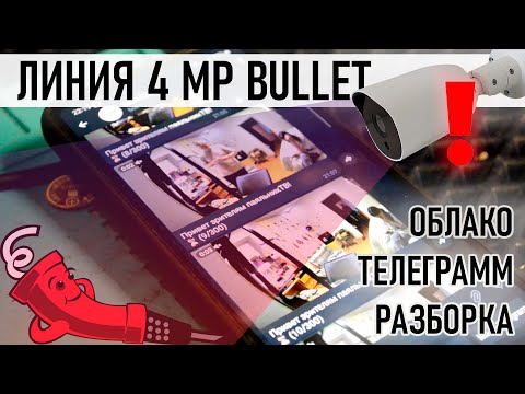 Телеграмм и облако IP камеры Линия 4mp bullet