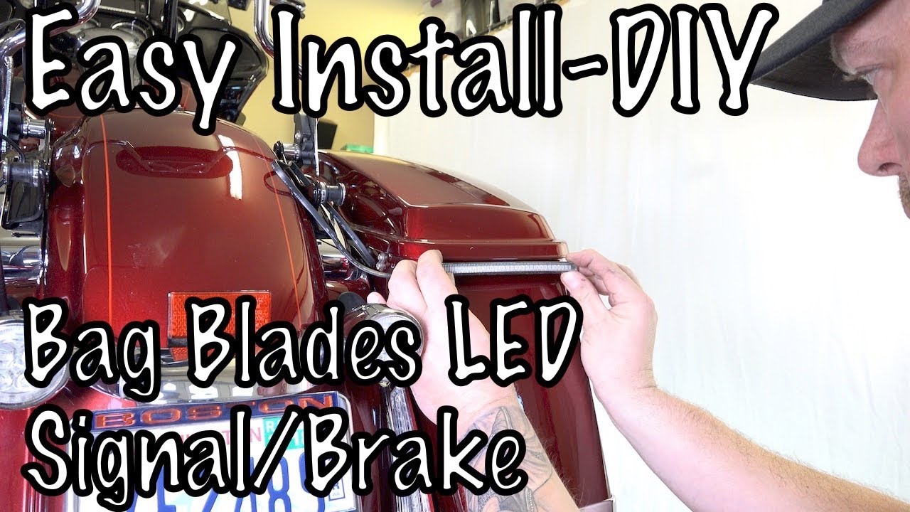 How to Install Ciro 3D Bag Blades LED Run/Brake/Signal Lights on Harley  Touring