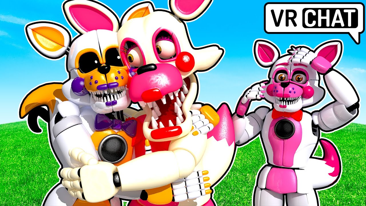 Funtime Foxy MOVES IN with LOLBIT in VRCHAT 