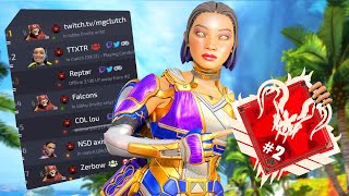 اول لاعب عربي يوصل توب بالبي سي رانك - 😍ضد ستريمر APEX LEGENDS