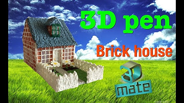 3D Pen- building a brick house using the 3DMate mat