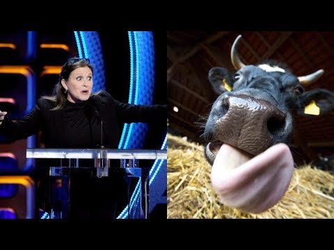 why-are-carrie-fisher-and-a-cow's-tongue-connected?-(reddit)