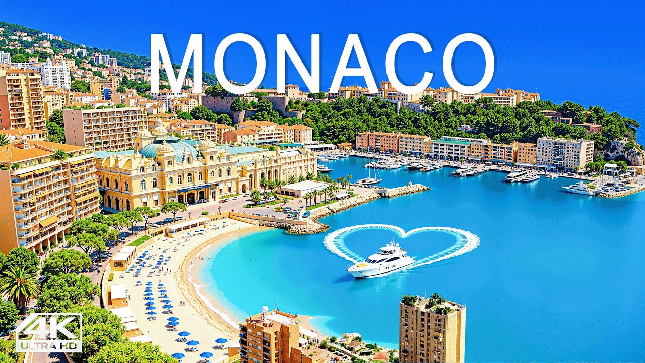 [4K] Монако 🇲🇨 Гавань Монте-Карло | Яхты миллиардеров и элегантность Французской Ривьеры