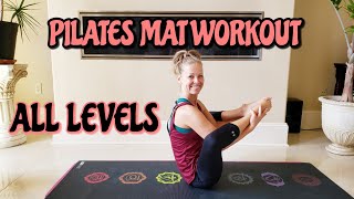 Pilates Mat Workoutall Levels Beginners To Advanedcore Obliqueslegs Backellie Stefanovno Eq