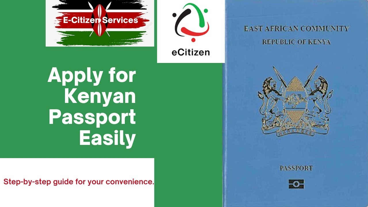 HOW TO APPLY FOR A KENYAN PASSPORT ON E-CITIZEN WEBSITE #immigration  #passport #huduma #greencard