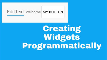 Creating Views/Widgets programmatically