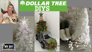 Christmas Dollar Tree DIYs | Little Red Truck DIY | Dollar Tree Tinsel Tree Upgrade!  WOW!