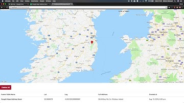 Django Google maps with fusion tables