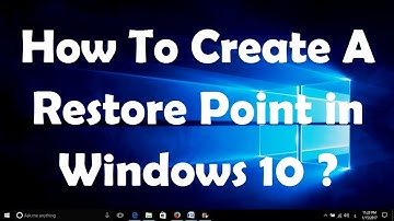 How To Create A Restore Point in Windows 10 - Easy Steps
