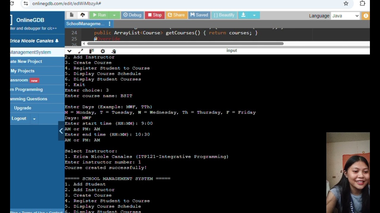 Laboratory 3: School Management System (Integrative Programming)