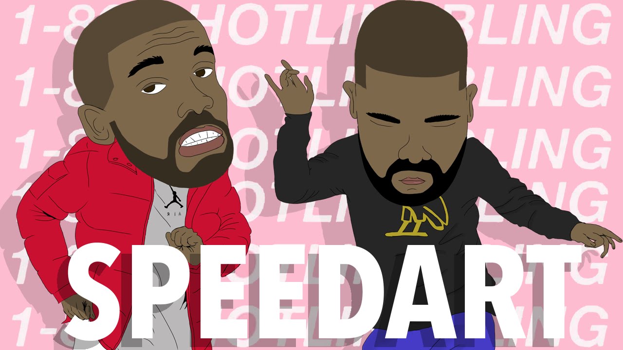 Drake "hotline bling 3 cartoon" - Speedart