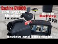 Eachine EV800D FPV Goggles! DVR, (Built in Battery). Review and Test Flight! VRD2 Goggles highlights