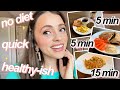 What I Eat in a Day.... QUICK IDEAS + no specific diet, just tryin' my best y'all