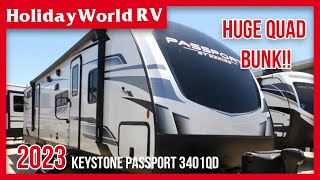 Private QUAD BUNK, Super Slide, & Dual Entrance!! | 2023 Keystone Passport 3401QD by Holiday World RV 848 views 1 year ago 23 minutes