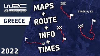 WRC EKO Acropolis Rally Greece 2022 | Maps : Route : Stage Info : Times