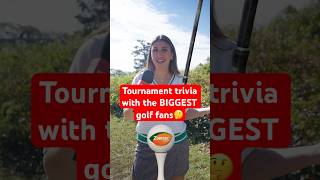 Tournament trivia with the BIGGEST golf fans🤔
