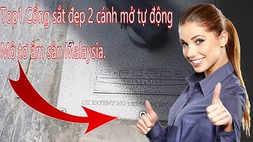 Top1 Cổng sắt đẹp 2 cánh, mở tự động, mô tơ âm sàn, Malaysia -  Beautiful iron gate with 2 wings