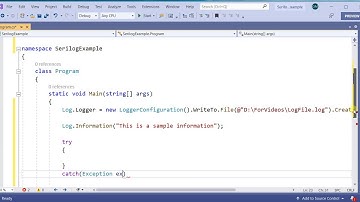 Start using simple logging mechanism in C# using a powerful Serilog framework.