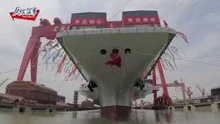 Chinese/PLA Navy launch Type-003 Aircraft Carrier Fujian (CV-18)