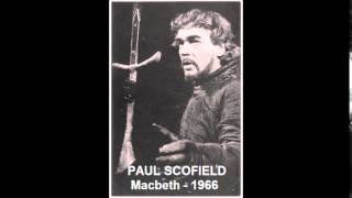 'Macbeth', with Paul Scofield  1966  BBC Radio