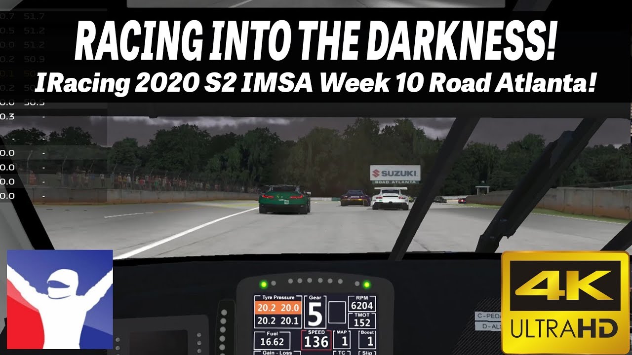 RACING INTO THE NIGHT! IRacing IMSA @ Road Atlanta (1HR) - YouTube