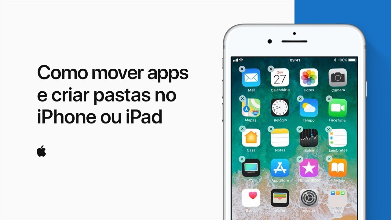 Como mover apps e criar pastas no iPhone ou iPad – Suporte da Apple