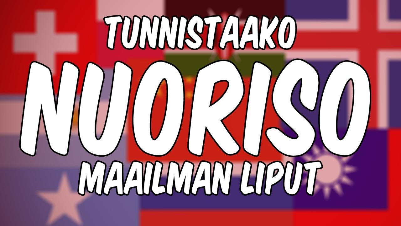 Tunnistaako Nuoriso lippuja?