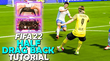 One of the BEST SKILL MOVES for HOLDING UP the PLAY in FIFA 22 | HALF DRAG BACK TUTORIAL | FIFA 22