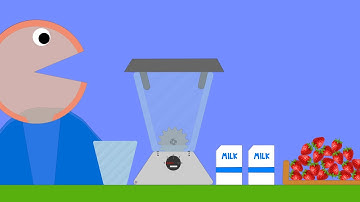 【Algodoo】Strawberry Milkshake　イチゴミルクシェイク