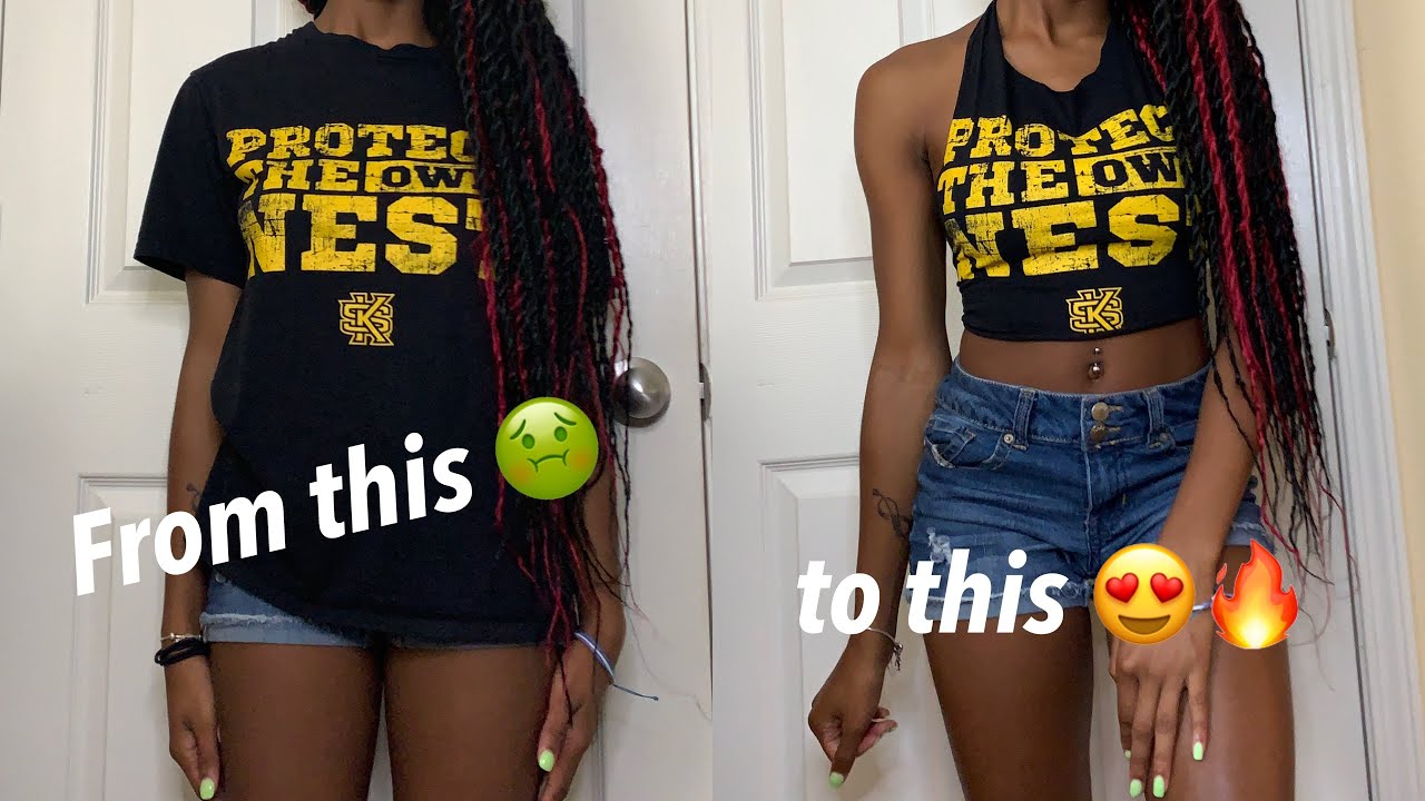 DIY Cropped Band Tee (4 ways) 