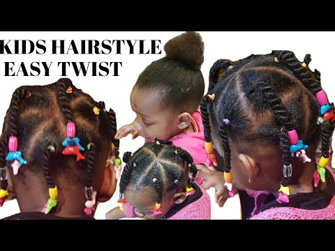 Kids|Toddlers hairstyle for Short hair, Two strand twist for curly ...