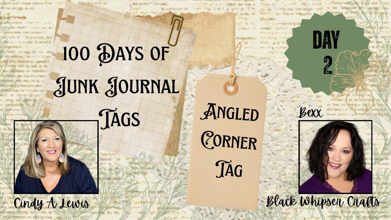 Добро пожаловать на второй день проекта «100 дней бирок для скрапбукинга»! | Угловая бирка