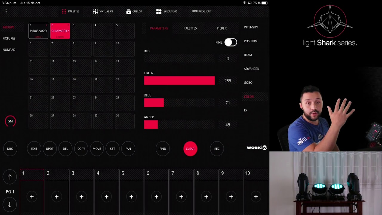 LS-CORE, La consola de iluminación de 8 universos más pequeña del mundo.