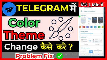 How To Change The Color Theme On Telegram ( in Hindi )