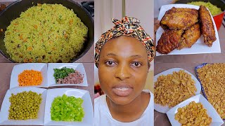 Cooking Nigeria Fried Rice, My Baby Got Sick //Making Nigeria Chin chin Without Baking powder Vlog