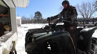 THE FARMHOUSE. The end of the snowstorm. Plowing snow. John Deere disc. Farmhouse cooking. Easter.