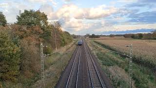 EGP 218 205-3 als Lokzug durch Sagehorn (Landkreis Verden) weiter Richtung Bremen. 29.10.2023