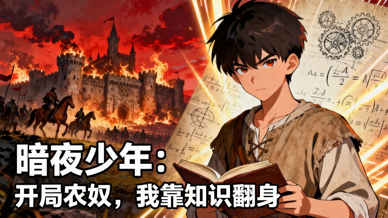 《暗夜少年：開局農奴，我靠知識翻身》現代學霸穿成異界農奴，發現這個世界武修爲尊，凡人如螻蟻，他靠現代知識在武閥亂世中悄悄佈局，終成一代梟雄！#历史#玄幻#小说