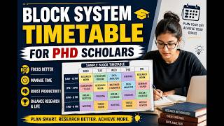 How I Use Block Scheduling to Speed Up PhD Writing