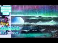 spray paint art New Northern Light Technique/スプレーアート簡単オーロラテク