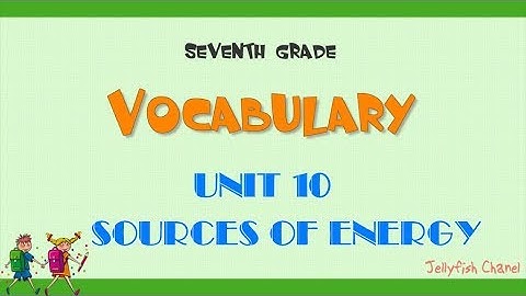 Từ vựng tiếng Anh lớp 7 - Unit 10 Sources of energy - Chương trình mới