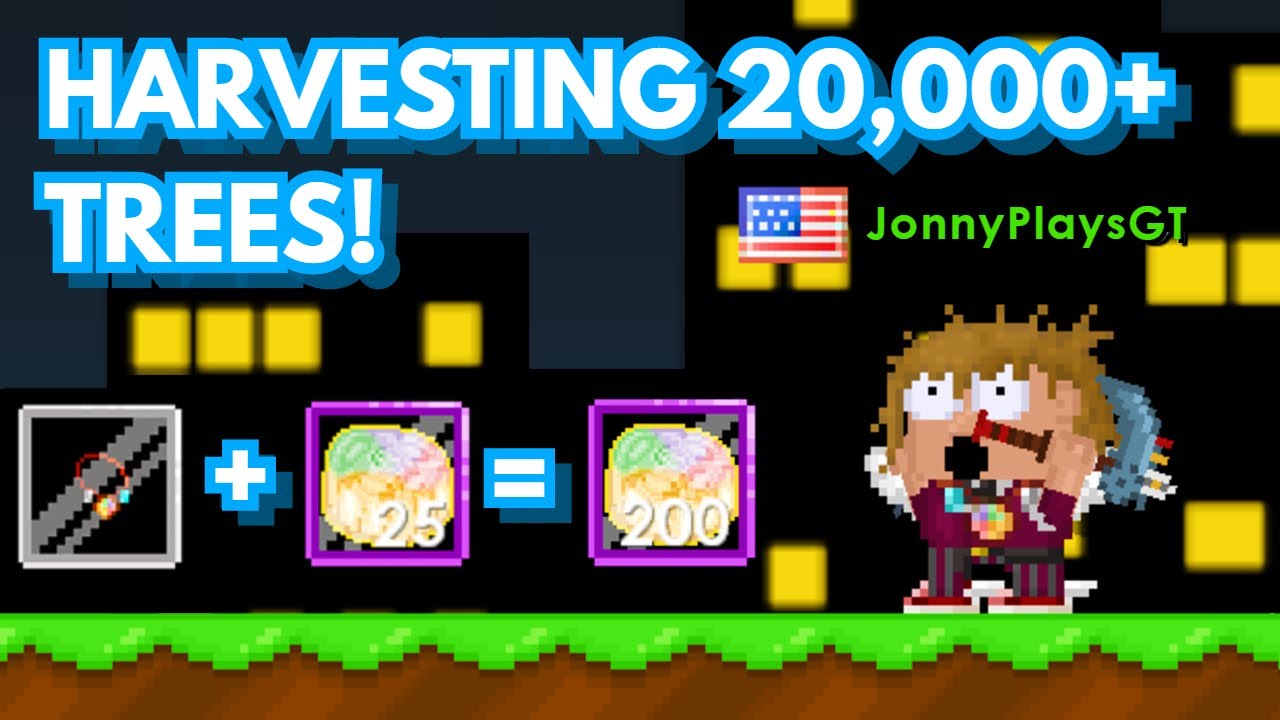 Harvesting 20k+ LGrid Trees in Growtopia Harvest Festival 2020